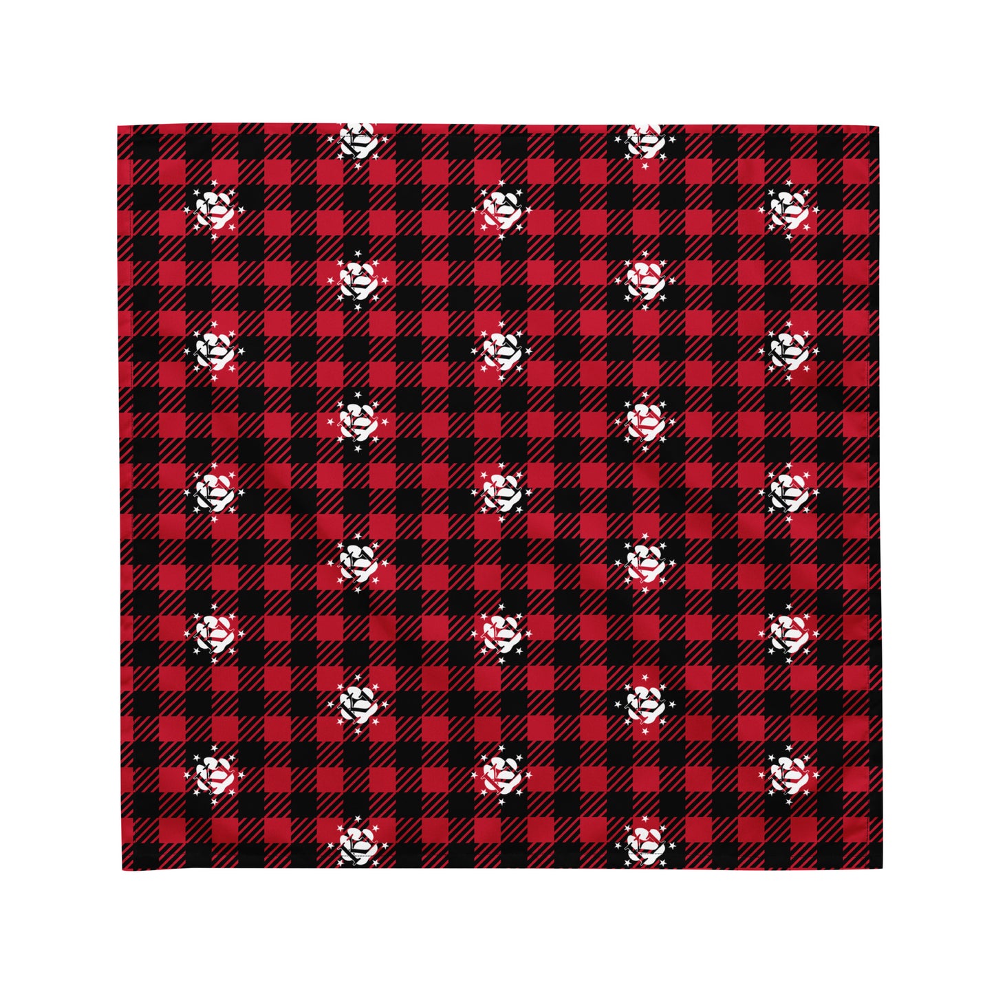 K1 Red Plaid Bandana