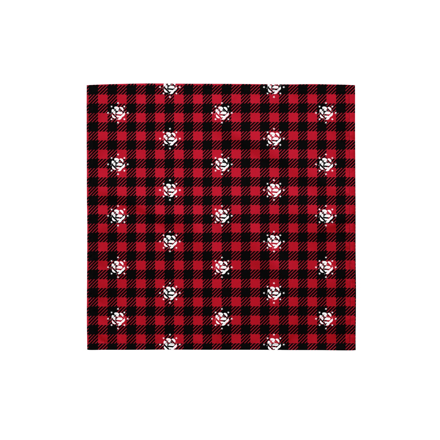 K1 Red Plaid Bandana