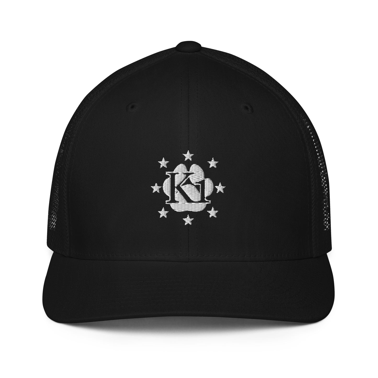 K1 White Logo Trucker Cap