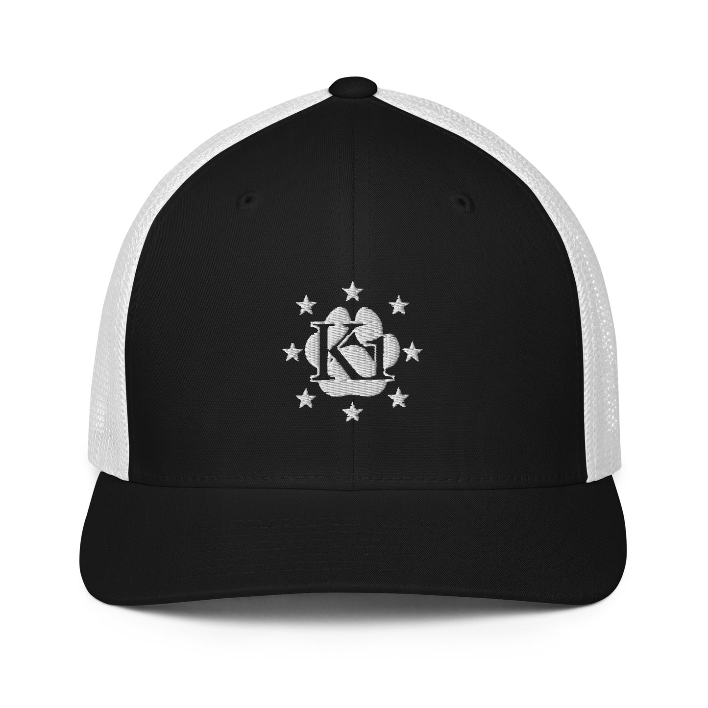 K1 White Logo Trucker Cap