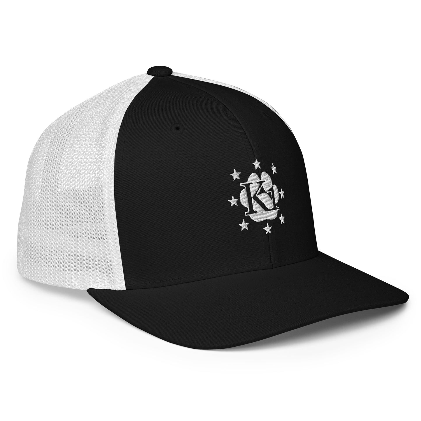 K1 White Logo Trucker Cap