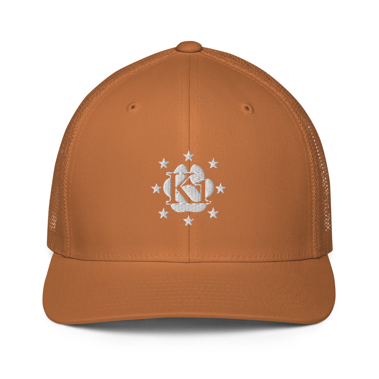 K1 White Logo Trucker Cap