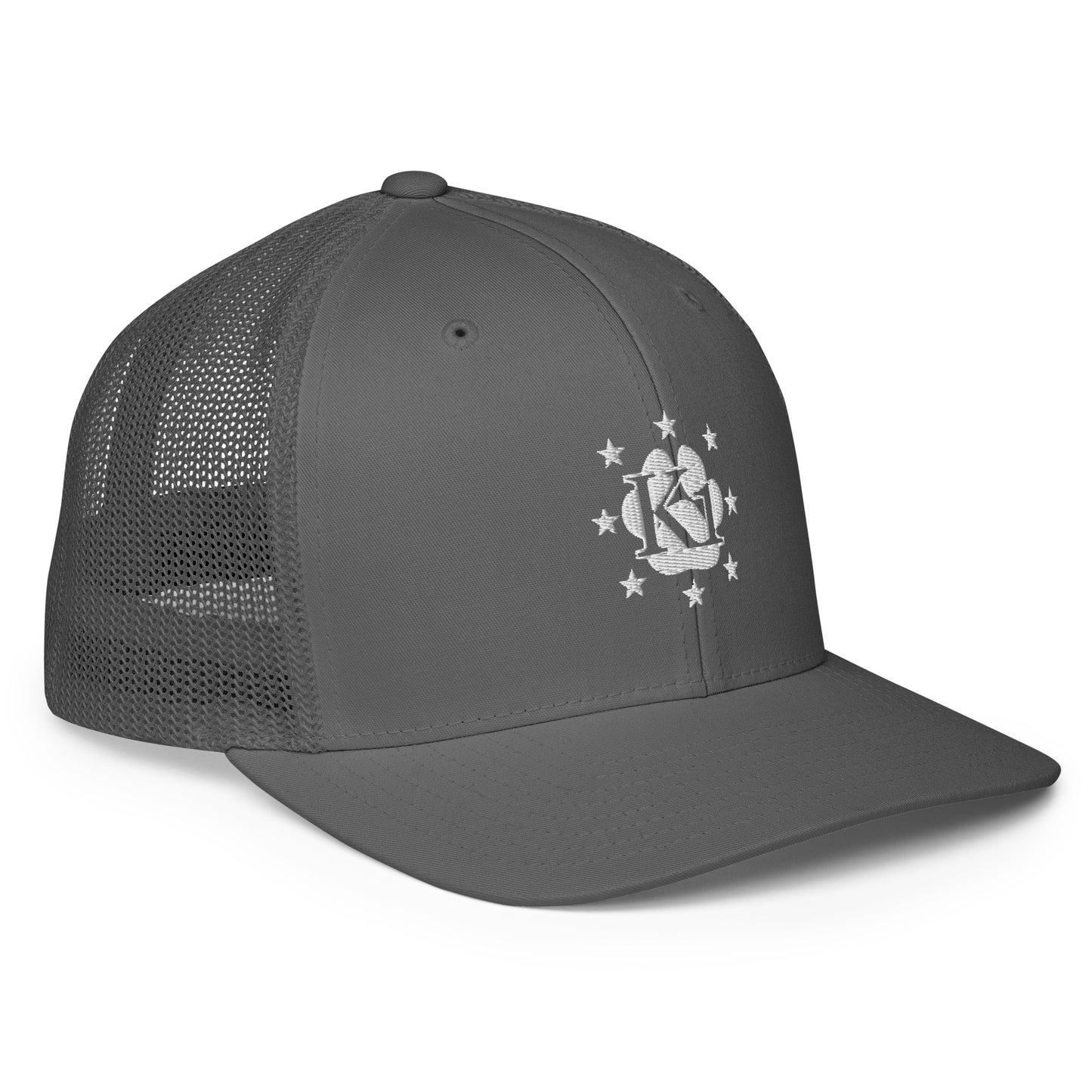 K1 White Logo Trucker Cap