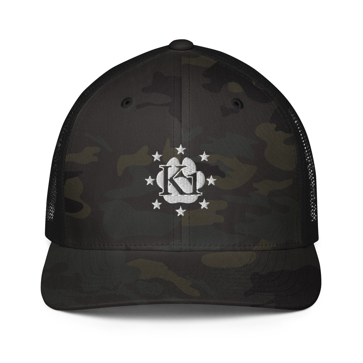 K1 White Logo Trucker Cap